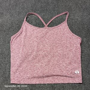 Thrive‎ Societe Athletic Yoga Top Women Small Maroon Built In Elastic Support